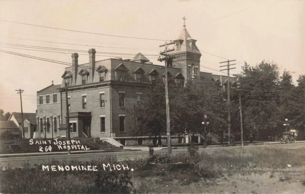St. Joseph’s Hospital, Menominee’s First Hospital