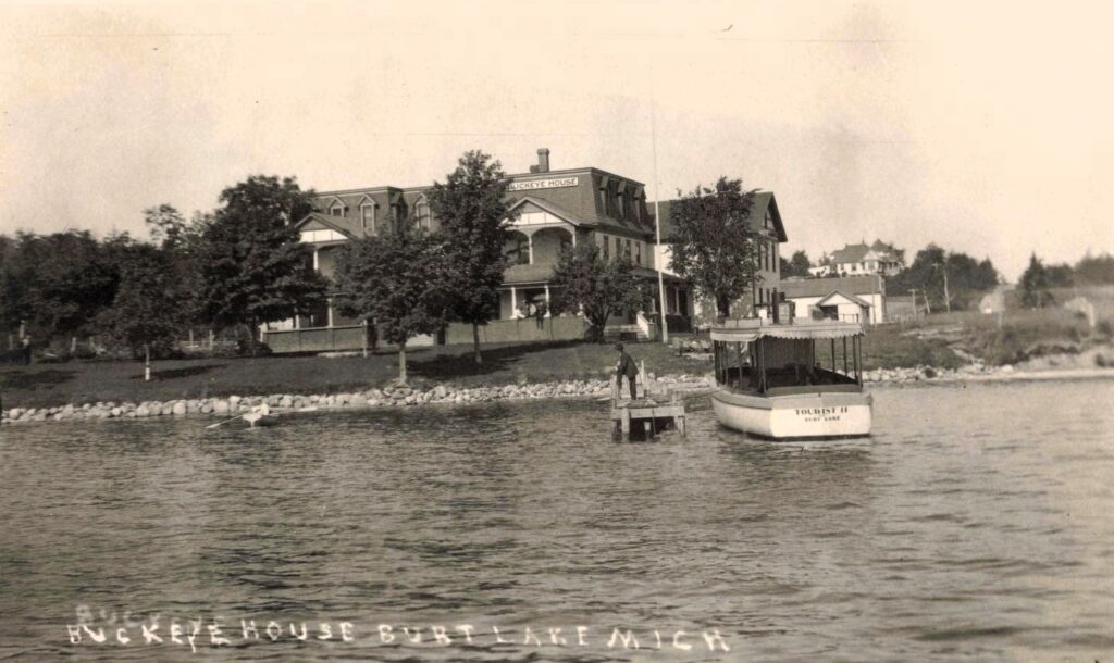 Buckeye House On Burt Lake 1914