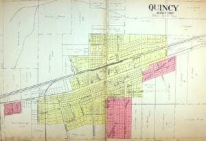 Quincey Plat Map 1900