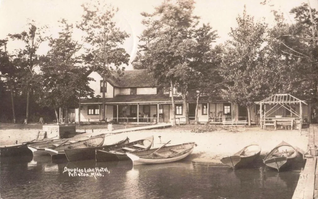 Historic Hotel By A Serene Lake.