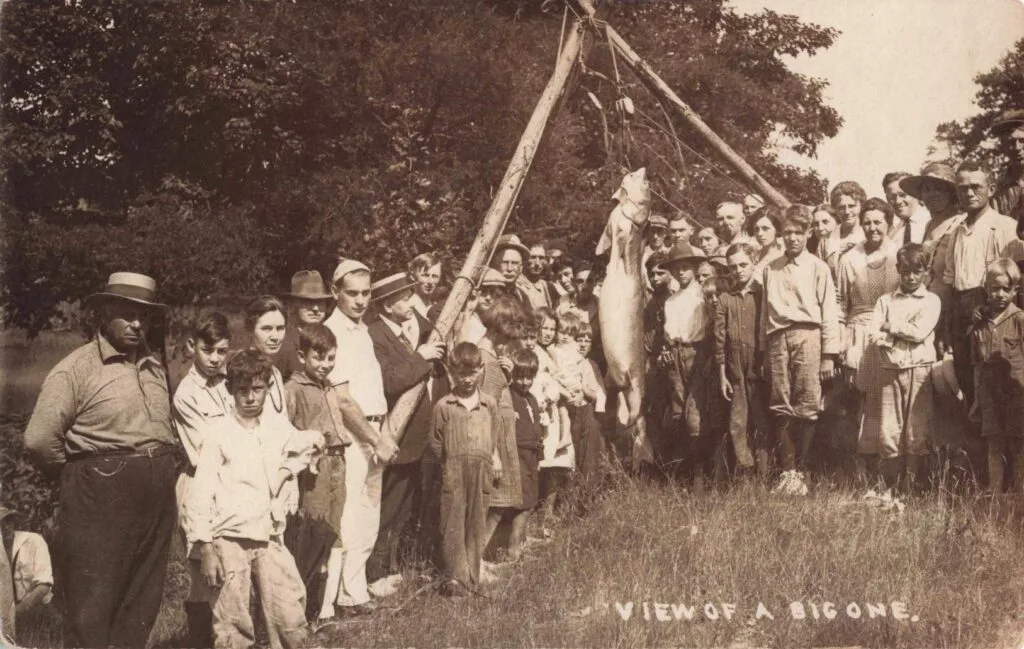 Group Posing With A Large Catch.