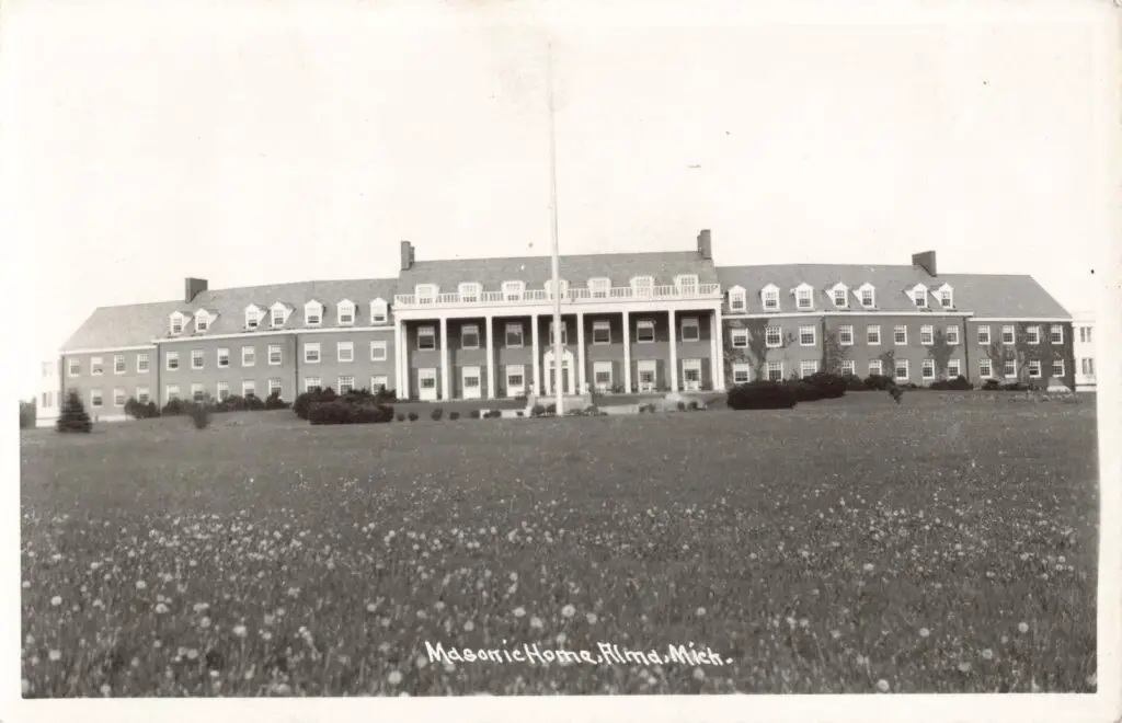 Historic Masonic Home Building Exterior.