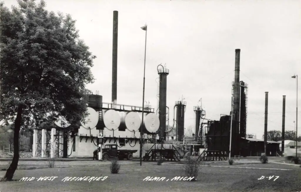 Industrial Refinery In Alma, Michigan.