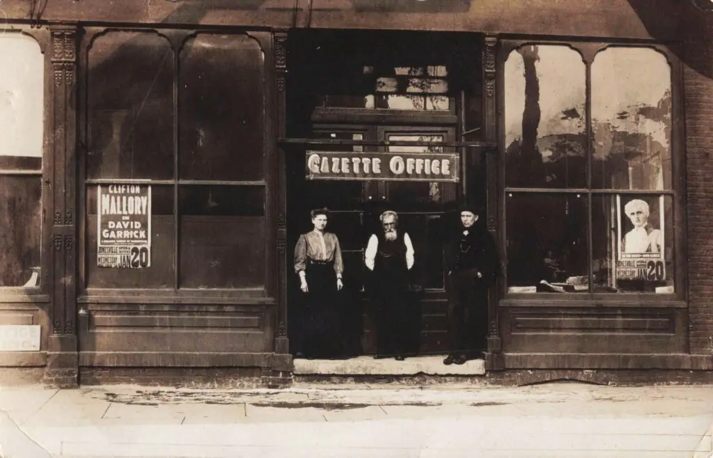 Historic Building With People Outside.
