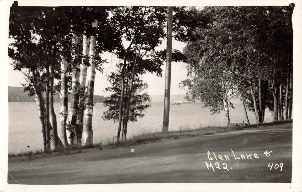 Scenic View Of Glen Lake.
