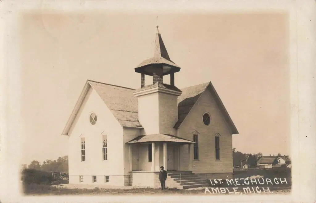 Historic Church In Amble, Michigan