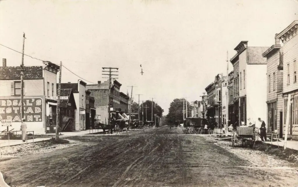 Historic Street Scene With Buildings