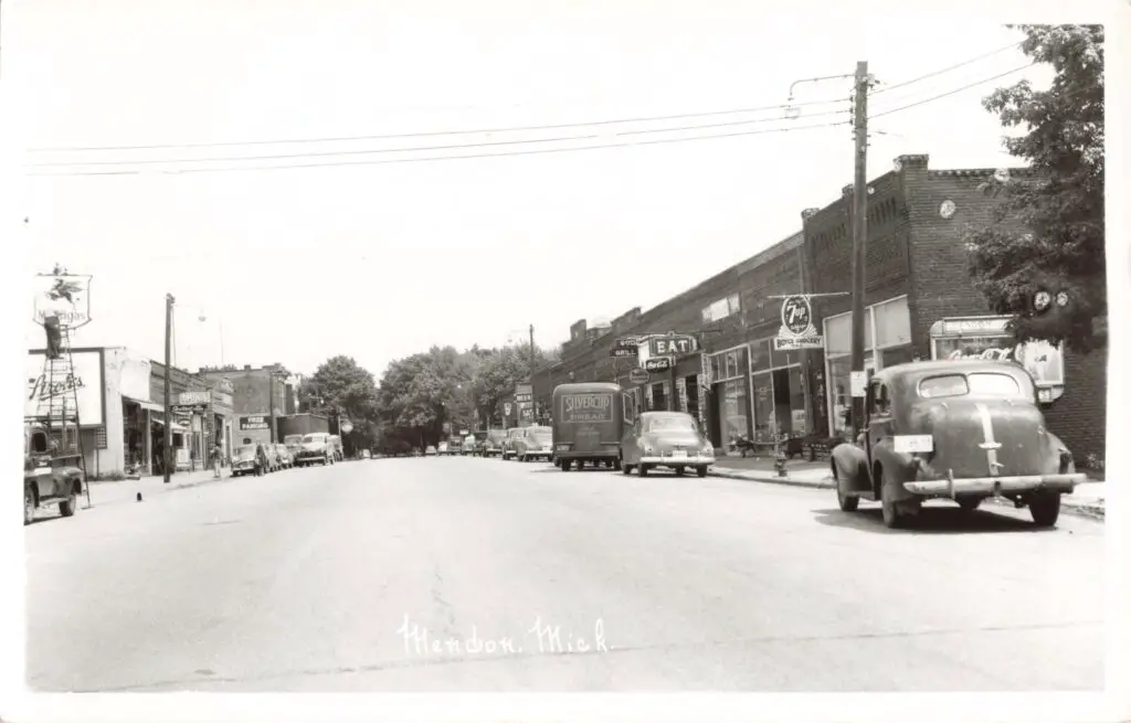 Black And White Vintage Street Scene