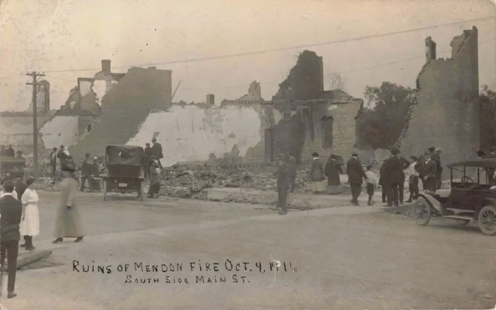 Destruction From Mendon Fire Aftermath