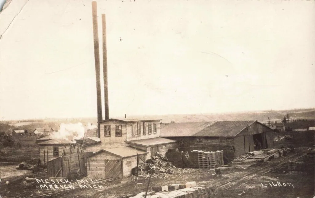 Old Industrial Building With Smokestacks