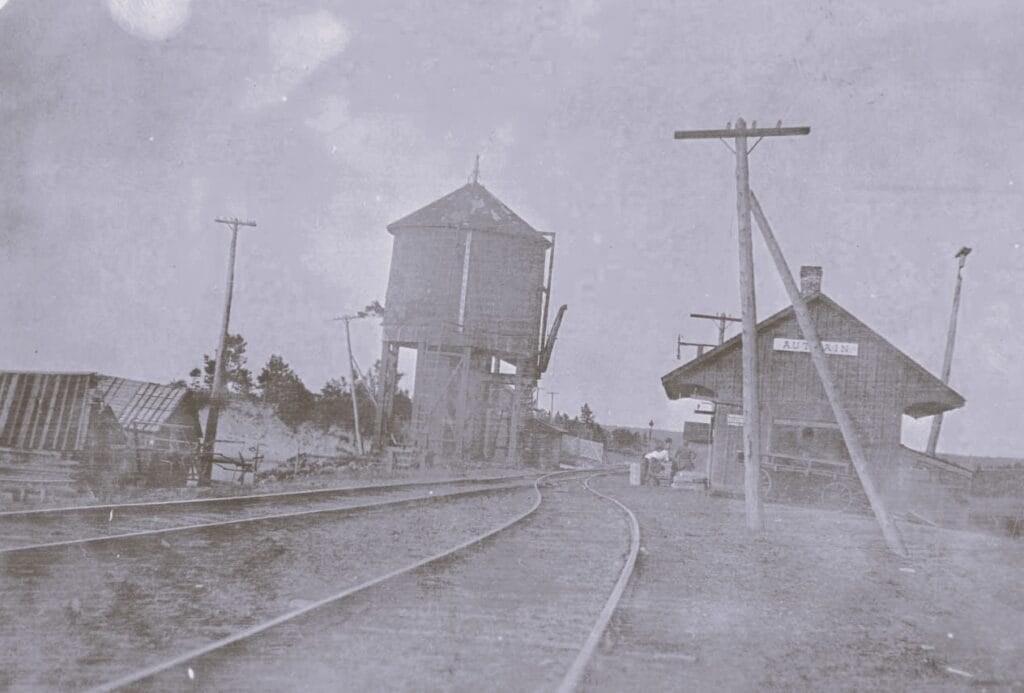 Old Train Depot With Water Tower