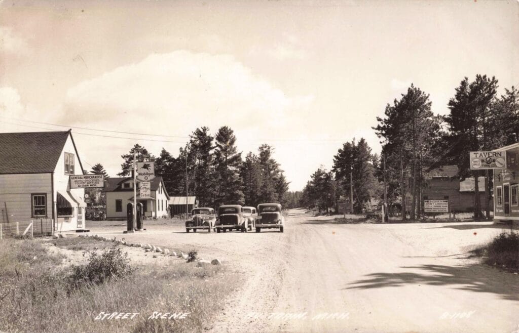 Vintage Cars On A Quiet Street.