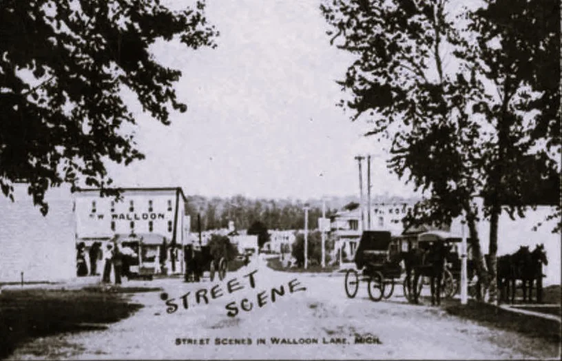 Historic Street Scene In History Of Walloon Lake