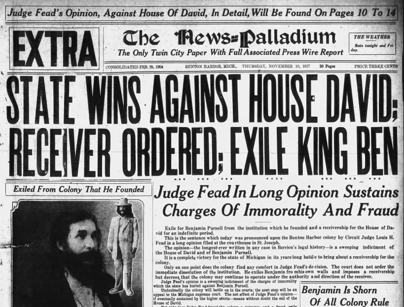 Historic Newspaper Headline About Legal Case