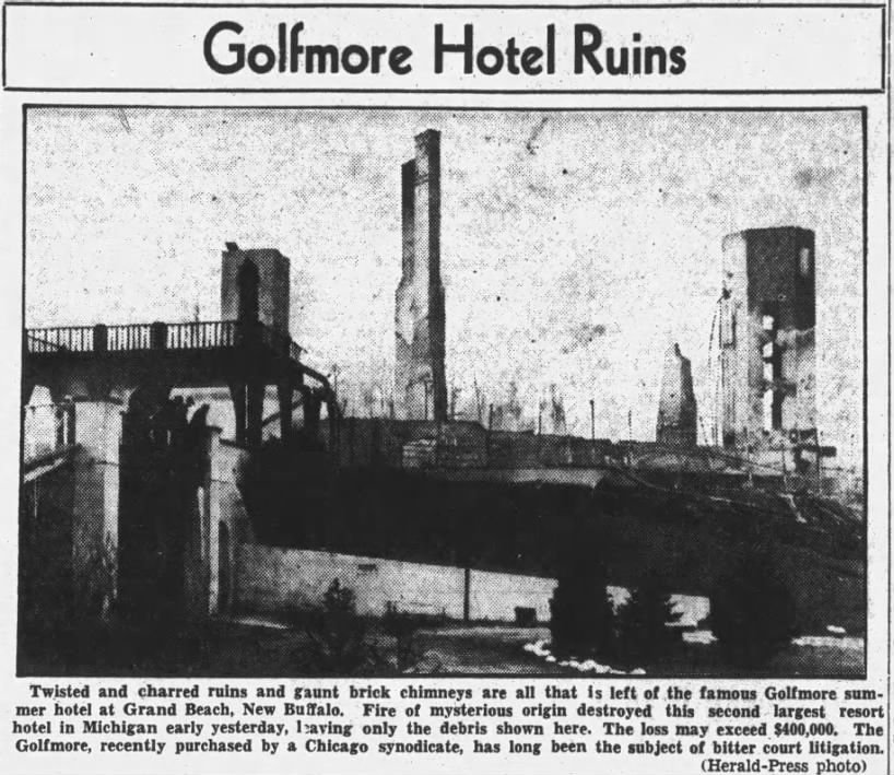 Ruins Of Golfmore Hotel After Fire
