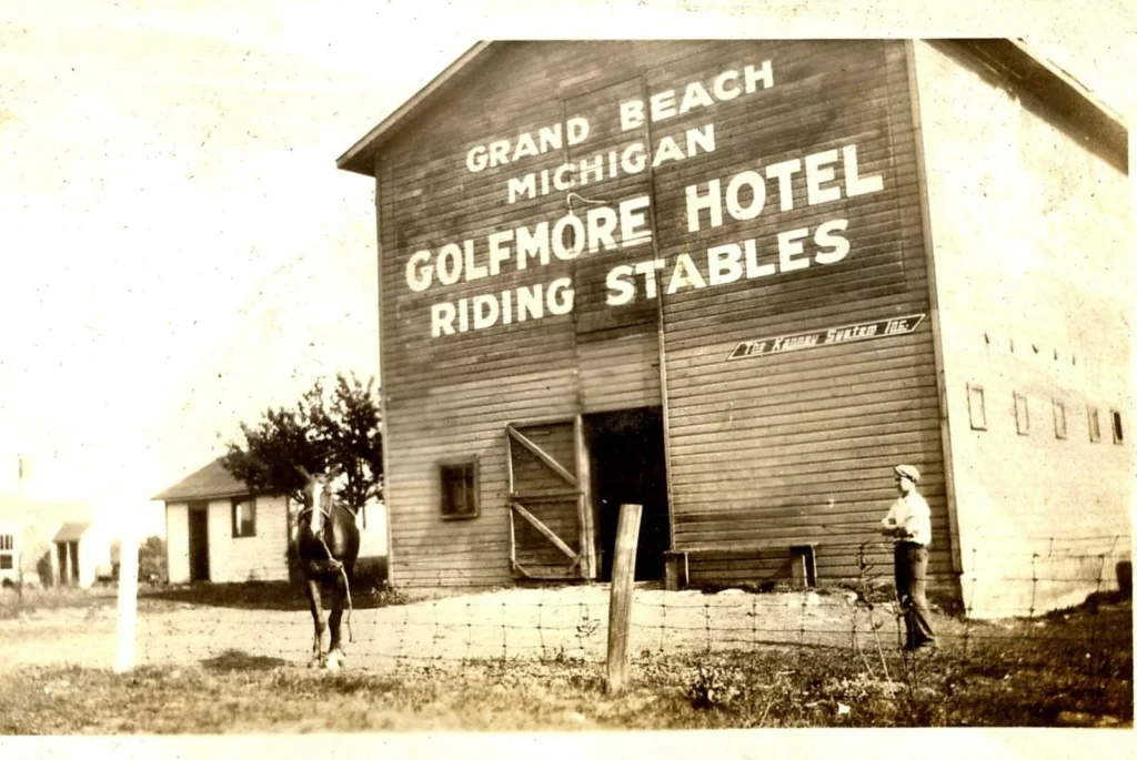 Historic Hotel And Riding Stables Sign