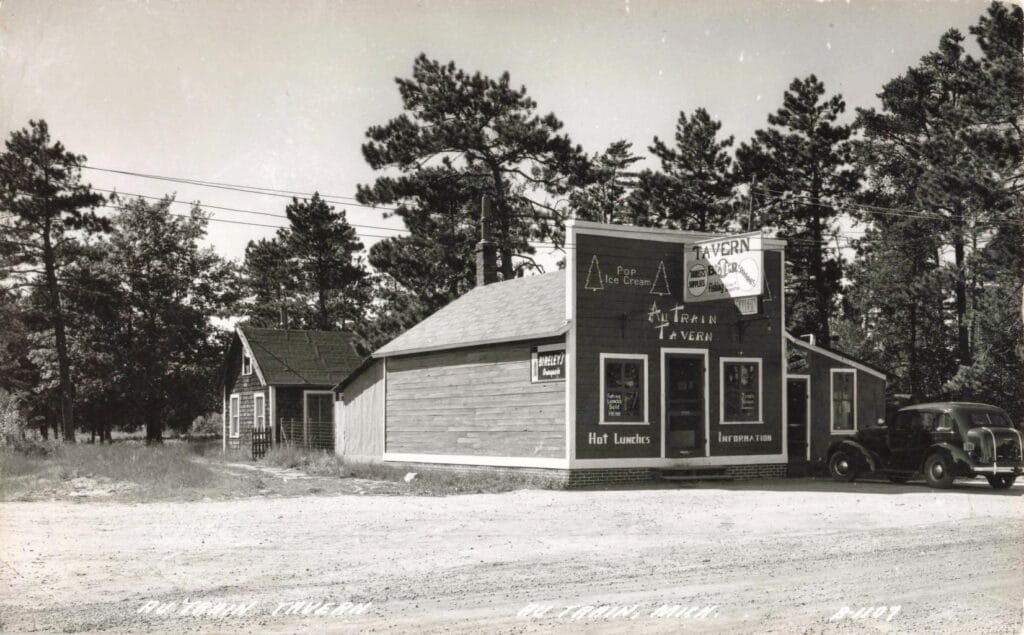 Vintage Roadside Diner And Cabins.