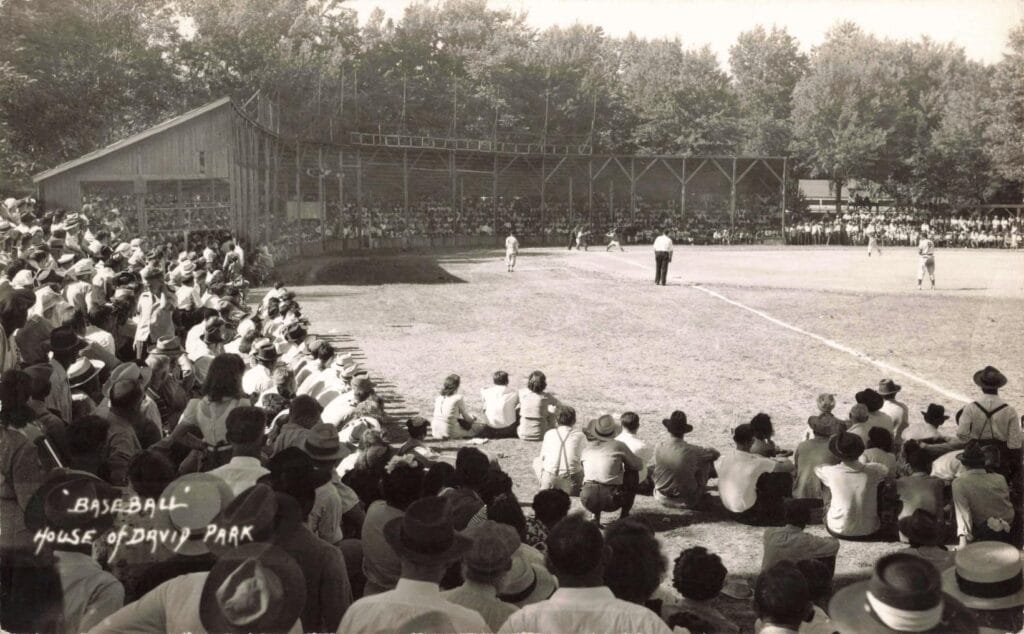Historic Baseball Game In Park
