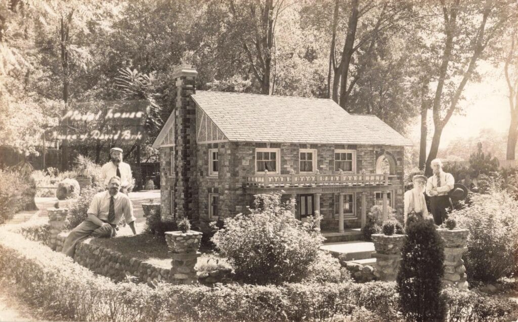 Vintage Photo Of A Model House.