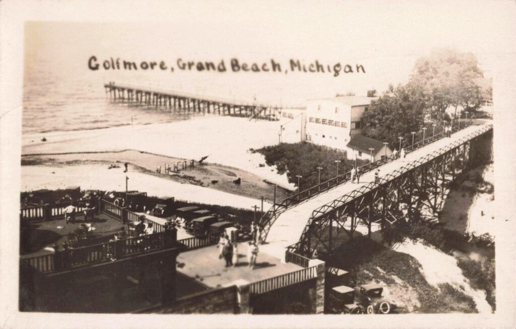 Historic Pier At Grand Beach, Michigan