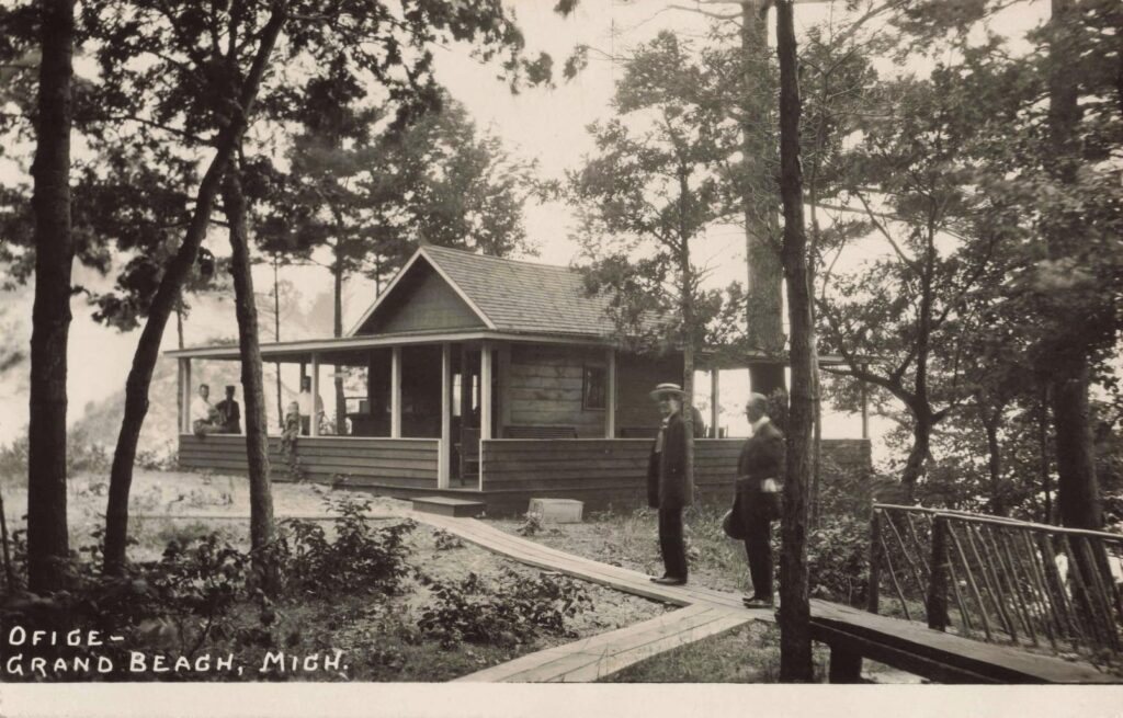 Historic Cabin Near Wooded Area.
