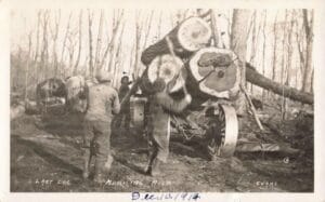 Last Log Munising Mich. 1914