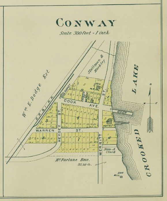Map Of Conway With Streets Labeled