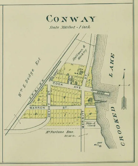 Map Of Conway With Streets Labeled