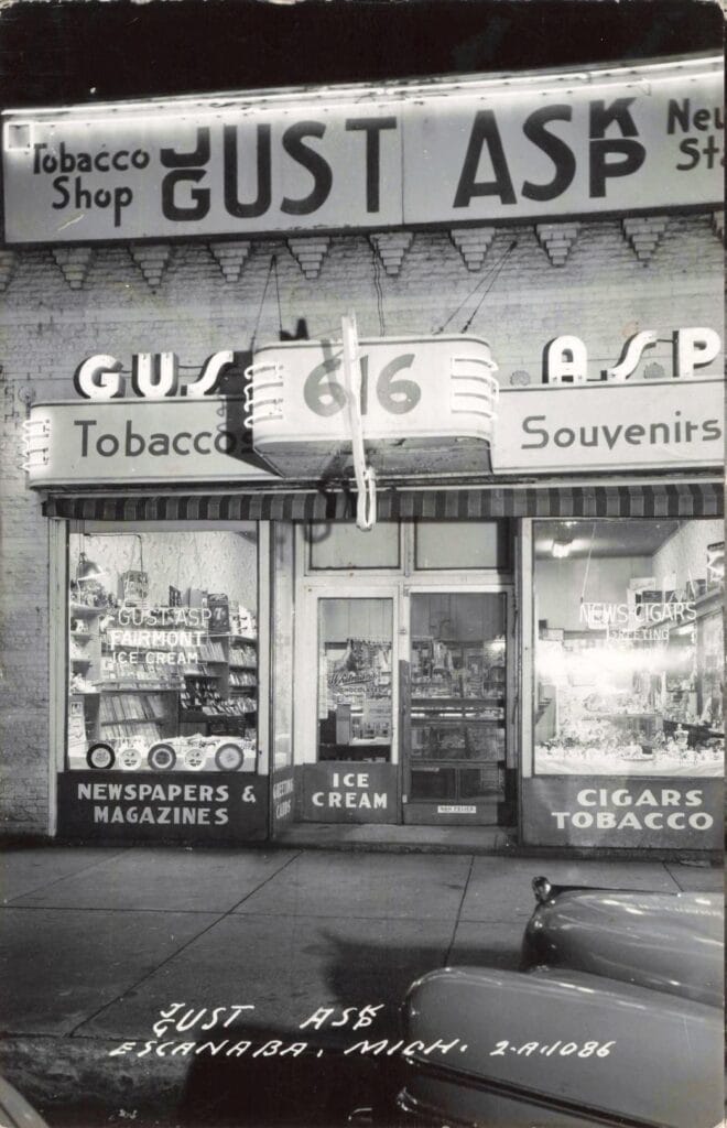 Tobacco Shop With Vintage Signage.
