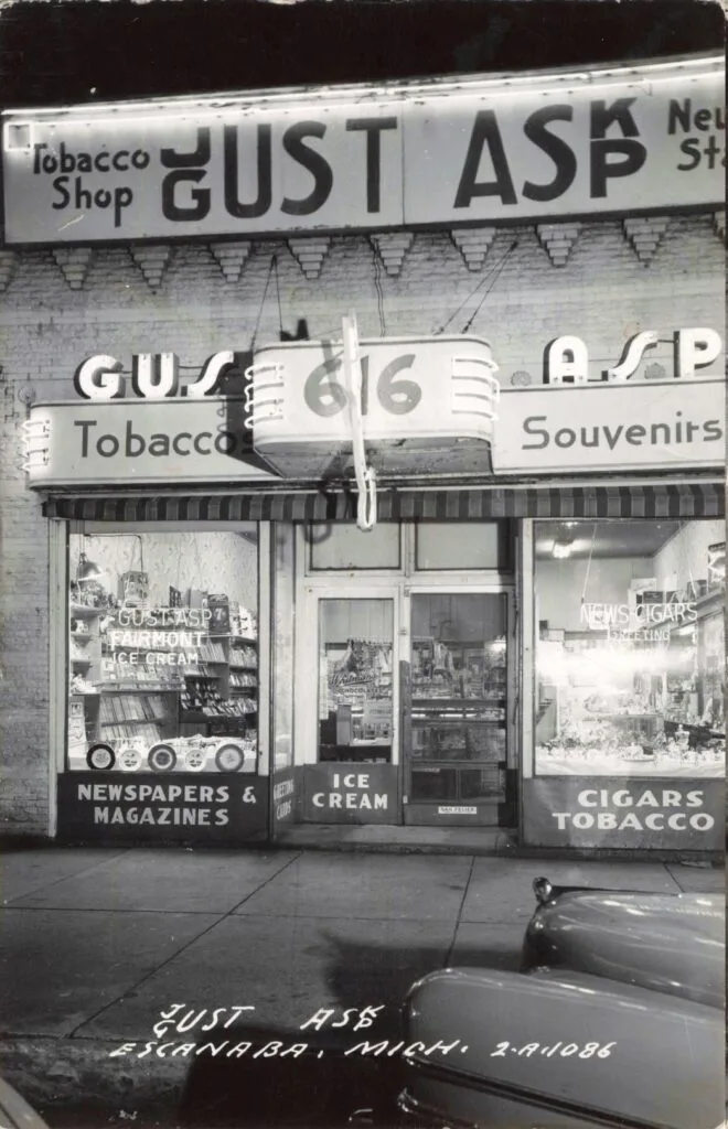Tobacco Shop With Vintage Signage.