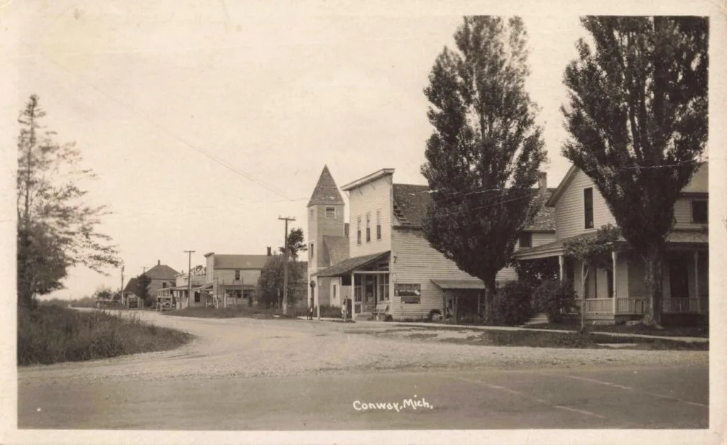 Historic Small Town Street View.