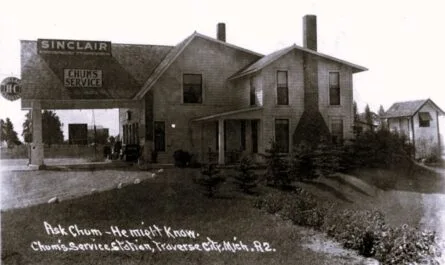 Chum'S Service Station, Grand Traverse County, Mi. Located At What Is Now Know As Chums Corner (Us 31 &Amp; M 37).