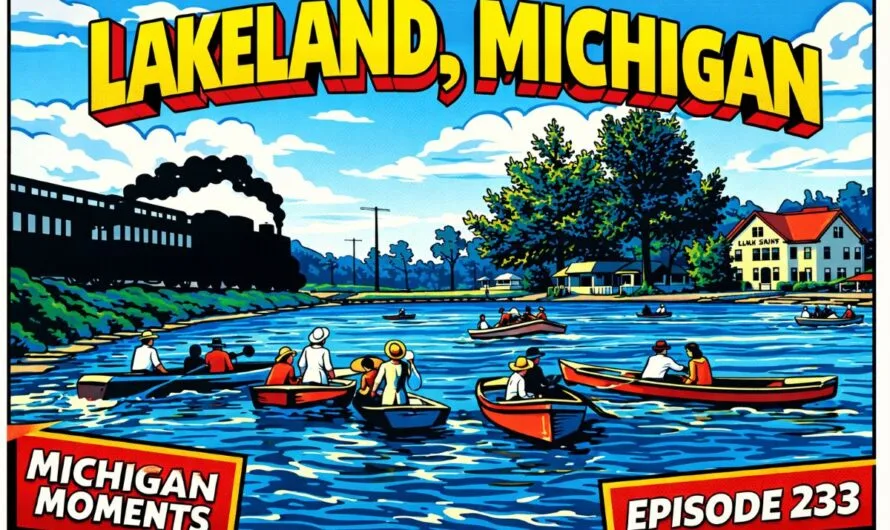The Amazing History Of Lakeland Michigan – 12 Rare Photos Show When The Railroad Met The Huron River Chain Of Lakes – Video