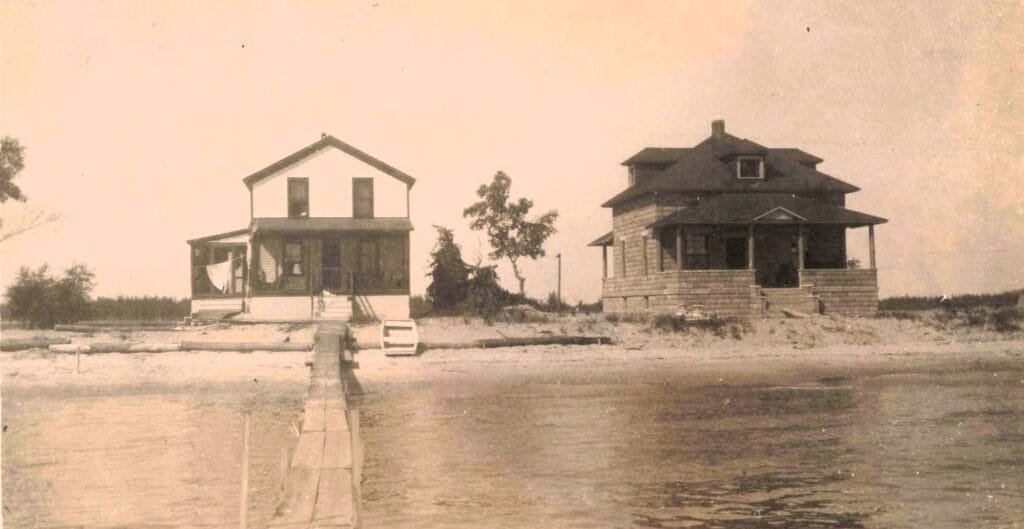 Two Houses By The Water's Edge
