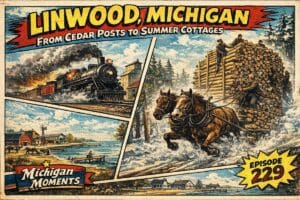 Vintage Poster Of Linwood, Michigan