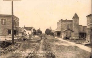 Looking West Linwood Michigan C 1910