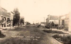 Historic Street View Of Linwood, Michigan