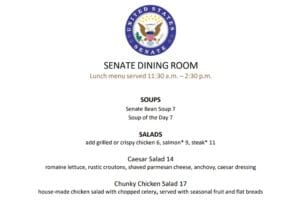Senate Menu 2026