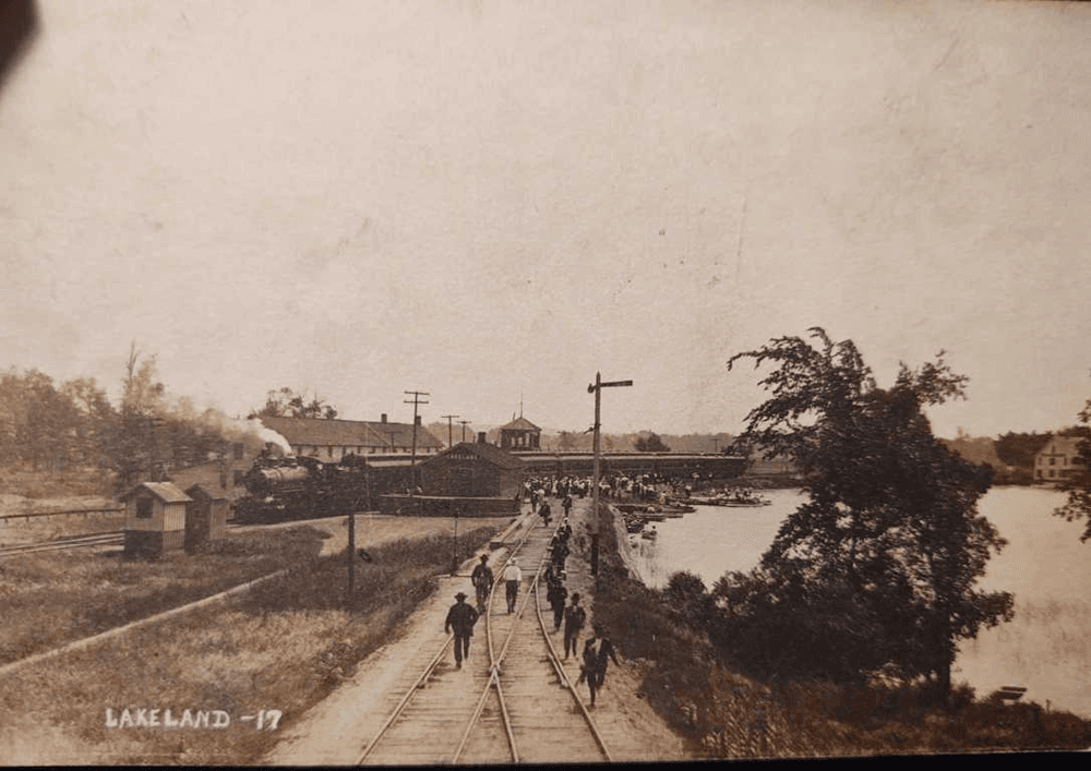 Historic Train Station By The Lake. - History Of Lakeland Michigan
