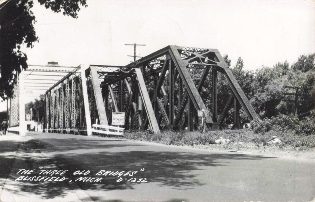 Three Old Bridges In Blissfield, Michigan