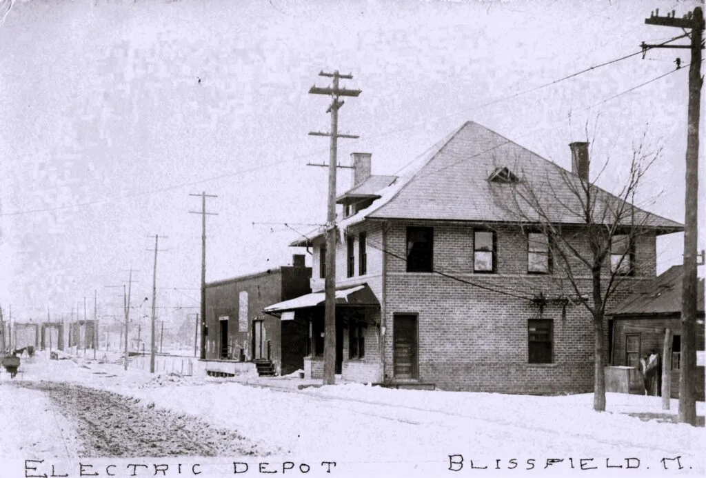 Historic Electric Depot In Winter