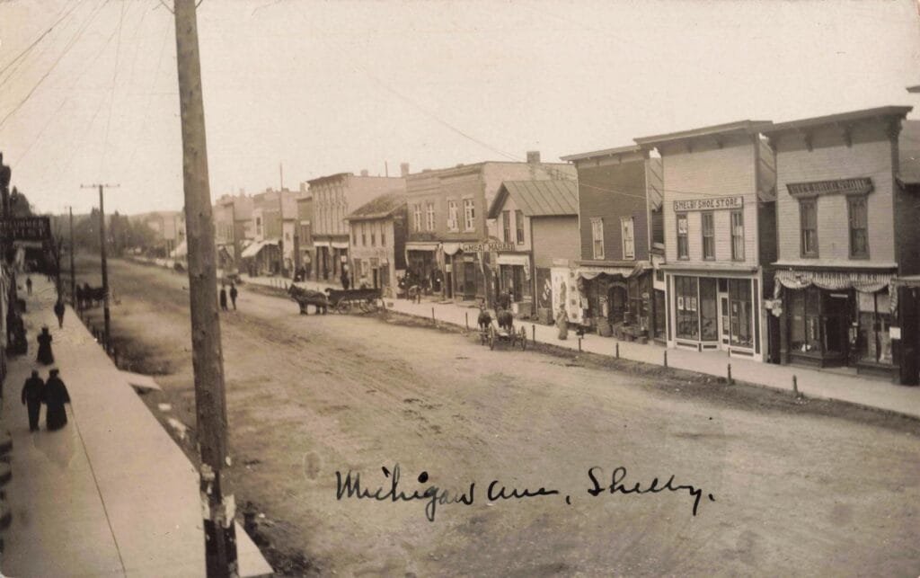 Michigan Ave. Shelby Michigan C1900
