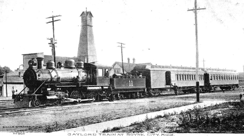 Historic Train At Boyne City Station