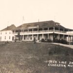 Historic Inn On A Grassy Hill.
