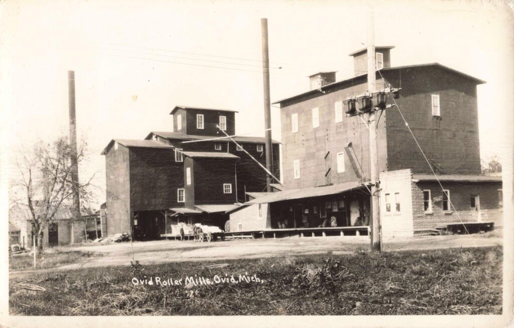 Historic Roller Mill In Ovid, Michigan
