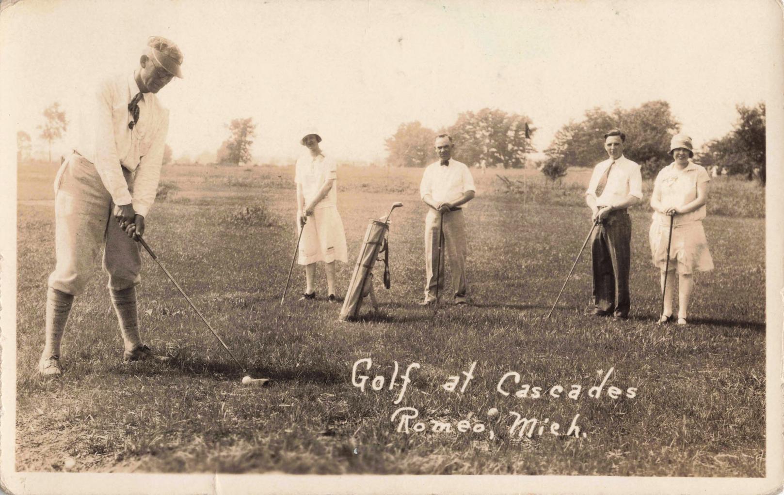 Vintage Golf Scene At Cascades.
