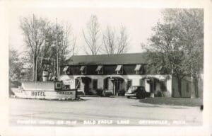 Ortonville Pioneer Hotel On M-15, Bald Eagle Lake, Ortonville, Mich.