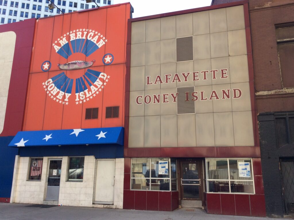 Two Coney Island Restaurants Side By Side - Detroit Foods