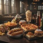 Variety Of Delicious American Comfort Foods