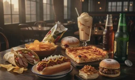 Variety Of Delicious American Comfort Foods